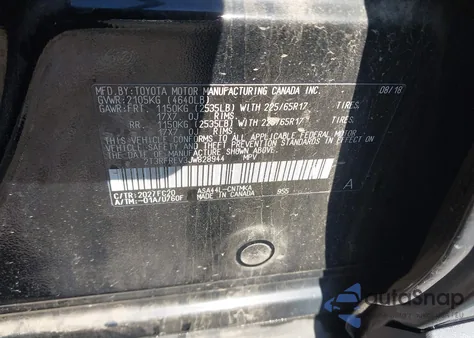 2018 Toyota Rav4 Xle из США, поврежденный, VIN 2T3RFREV3JW828944